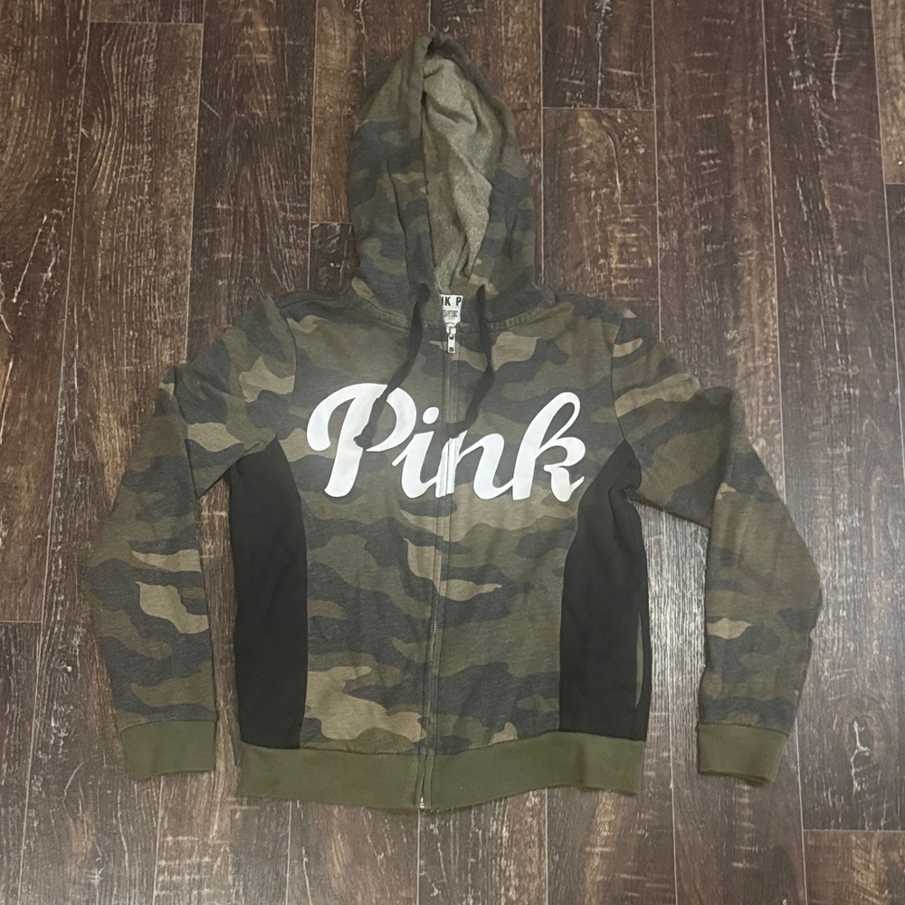 PINK Victoria's Secret Camouflage Hoodie - XS